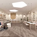 Modern Beauty and Hair Salon Interior With Comfortable Seats and Product Displays
