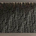 Dark Rock Texture Background Wall with Vertical Lines and Irregular Patterns for Modern Interior Design 3d model