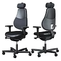 Ergonomic Office Chairs With Mesh Back Adjustable Armrests And Swivel Base