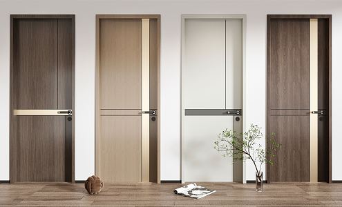 Modern swing door 3d model