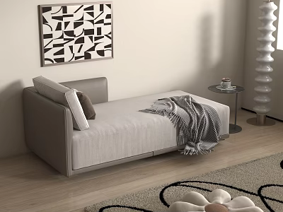 Modern chaise longue sofa chair 3d model