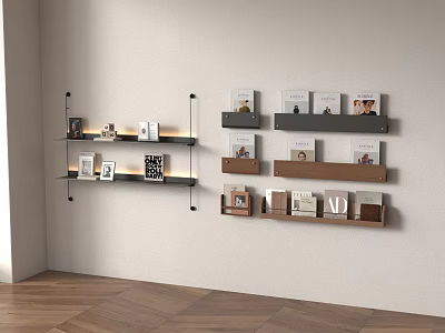 Modern Bookshelf Hanging Bookshelf 3d model