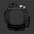 Tactical Military Style Police Vest with Protective Plates and POLICE Lettering