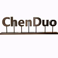ChenDuo Metal Letter Decorative Ornament Set with Stand Base for Home Tabletop Decoration