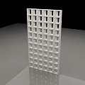 White Grid Pattern Architectural Component For Construction Applications