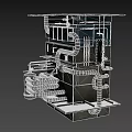 Industrial Metal Pipes Structure With Multiple Connected Tubes And Equipment