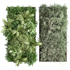 Modern Green Wall 3d model