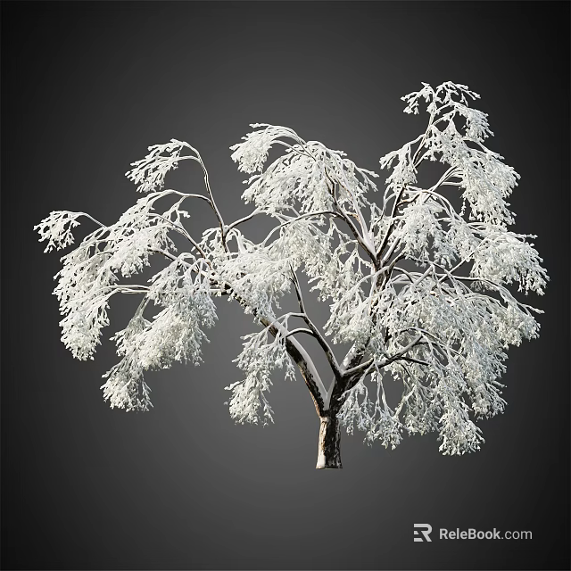3D Rendered White Arbor with Lush Branches and Leaves on Dark Background 3d model 
