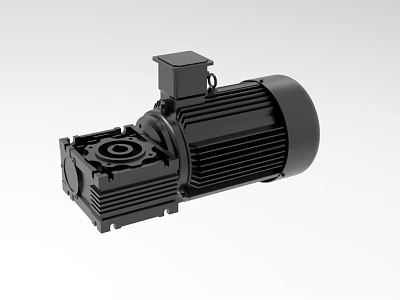 High Performance Industrial Motor Pump With Black Housing And Durable Mechanical Parts 3d model