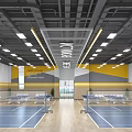 Modern Fitness Gym Interior Featuring Spacious Workout Zones And Training Equipment