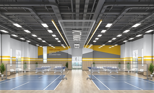 Modern Sports Hall Multi-function Hall 3d model