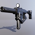 Sci-fi Gun 3d model