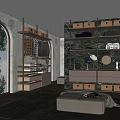 Modern Cloakroom 3d model