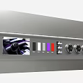 Car Dealership Vehicle Configuration Panel With Interior Display Color Swatches And Knobs