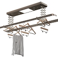 Modern Drying Rack Lifting Drying Rack Remote Control Drying Clothes Electric Drying Rack Invisible Drying Rack Drying Rack 3d model