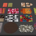 Colorful Decorative Rugs With Various Patterns And Different Shapes For Home Decor