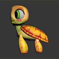 Turtle Cartoon Turtle Snapping Turtle Chickbill Turtle Reptile Cold Blooded Animal Reptile Class 3d model