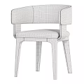 Modern Accent Chair With Light Gray Fabric Upholstery Dark Wooden Legs And Sleek Armrests