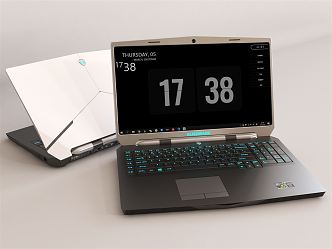 Modern Laptop Alien Laptop 3d model