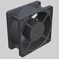 square axial fan 3d model