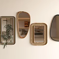 Ancient Silent Mirror Ancient Silent Wind Mirror Ancient Silent Mirror Bathroom Mirror Decorative Mirror 3d model