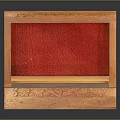 Decorative Wooden Carved Jewelry Ornament Set with Open Storage Box and Red Lining Interior