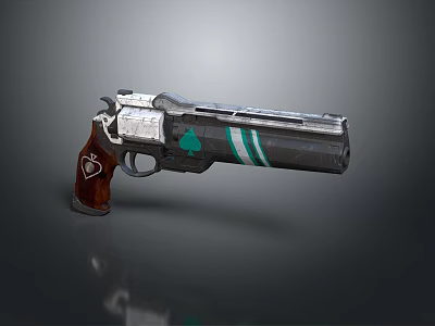 modern pistol sci-fi pistol game pistol sci-firearms 3d model