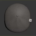 Gray Fabric Beret Hat with Stylish Label for Fashion Accessory Outfit