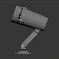 Modern Adjustable Furniture Spotlight With Metallic Arm And Yellow Light Source