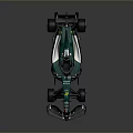 Green And Black Formula 1 Car With Aerodynamic Design And Cognizant Logo
