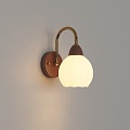 French retro wall lamp 3d model