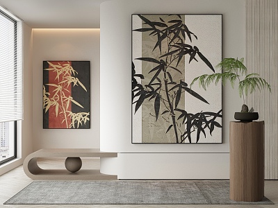 New Chinese Decorative Painting 3d model