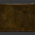 Classic Brown Leather Bound Books With Hardcover Design On White Background