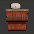 Traditional Wooden Percussion Instrument With Red Frame Ornate Carvings Golden Bars And White Mallet