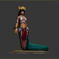 snake demon 3d model
