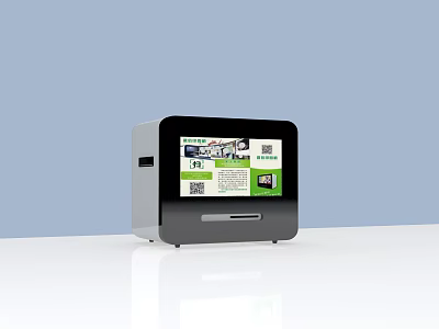 Modern Entertainment Device With Digital Display Screen Interactive Interface And QR Code Function 3d model