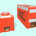 Orange Cockpit Voice Recorder And Flight Data Recorder For Aircraft Industrial Equipment