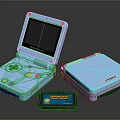 Modern game console Nintendo game console 3d model