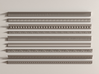 French plaster line 3d model