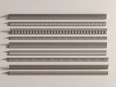 French plaster line 3d model