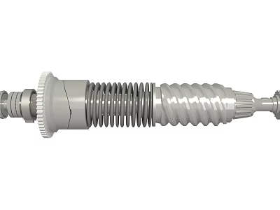Automotive CV Joint Drive Shaft with Metal Construction and Spiral Dust Boot 3d model