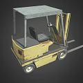 Heavy Duty Yellow Forklift For Shopping Mall Store Industrial Lifting Equipment