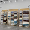 Light Luxury Shelf Tile Display Rack 3d model