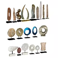 Natural Style Decorative Ornament Set With Various Shapes And Materials For Home Decor