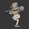 Modern Robot Warrior Mechanical Combat Police Mechanical Armor 3d model