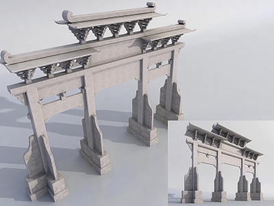 Chinese archway model