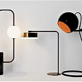 Modern Table Lamp Reading Lamp Spherical Table Lamp Edison Bulb 3d model