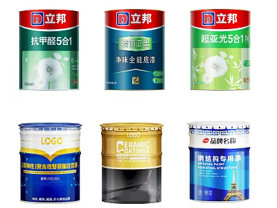 Industrial Coating Equipment With Anti Formaldehyde Wall Protection Super Matt Exterior Paint Ceramic Anti Corrosion 3d model