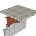Building Process Chart Steel Structure Reinforced Floor Slab Process Chart 3d model