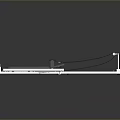Pilates Reformer Equipment With White Frame Gray Bed Surface Cables And Springs